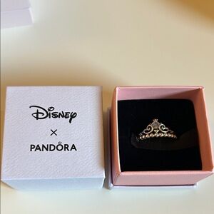 Disney x Pandora Tiara Ring Cinderella size 9